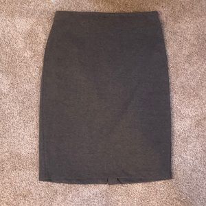 Grey pencil skirt